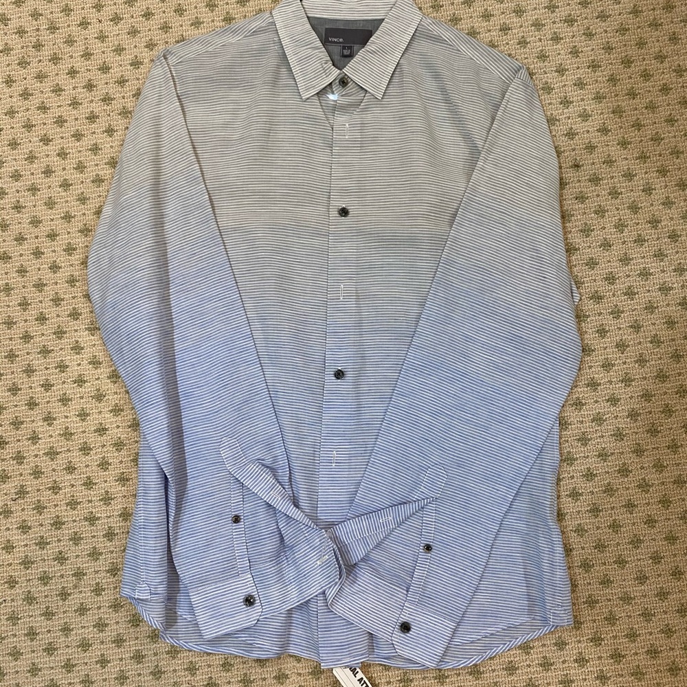 VINCE striped dress shirt